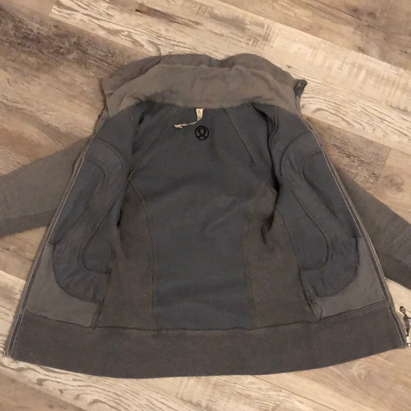 Lululemon gray silver sparkle zip up sweater - Picture 3 of 4